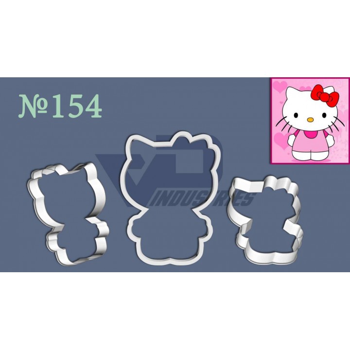 Вырубка №154 "Hello Kitty"