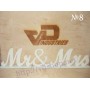 Надпись №8 "Mrs & MR"