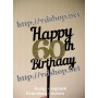 Топер №146 "Happy 60th Birthday"