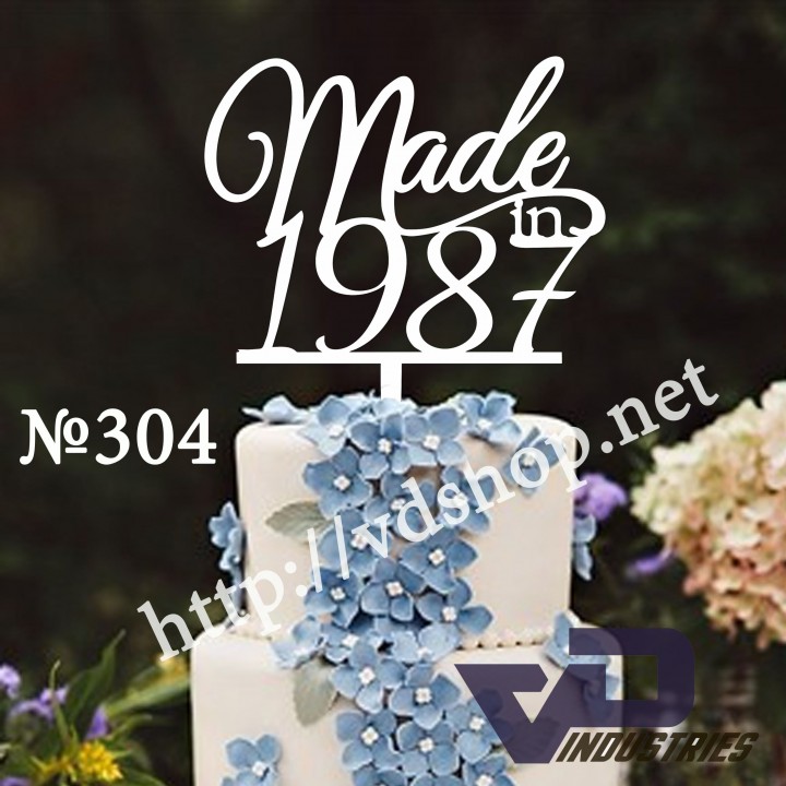 Топпер №304 "Made in 1987"