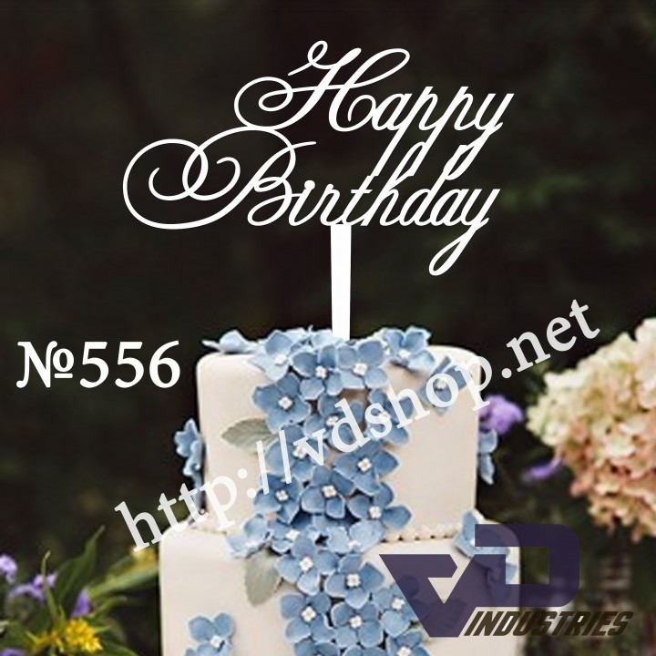 Топер №556 "Happy Birthday"