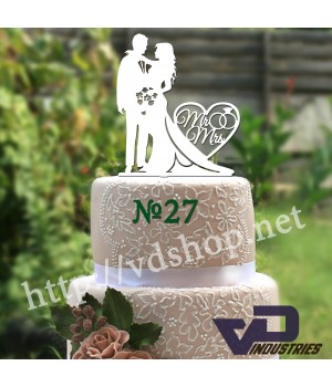 Топер №27 "Наречений та наречена Mr&Mrs"