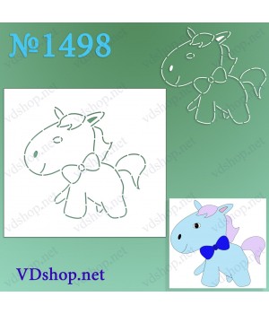 Трафарет багаторазовий №1498 "Конячка"