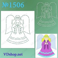Трафарет багаторазовий №1506 "Янгол"