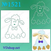 Трафарет багаторазовий №1521 "Баранчик"
