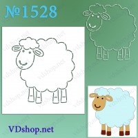 Трафарет багаторазовий №1528 "Барашек"