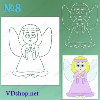 Трафарет багаторазовий №8 "Янгол"