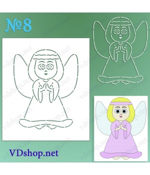 Трафарет багаторазовий №8 "Янгол"