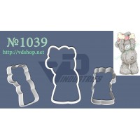 Вирубка №1039 "Ведмедик Тедді з бантиком"