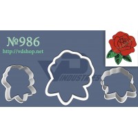Вирубка №986 "Роза відкрита"