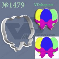 Вирубка №1479 "Три яйця з бантом"