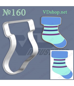 Вирубка №160 "Різдвяна шкарпетка"