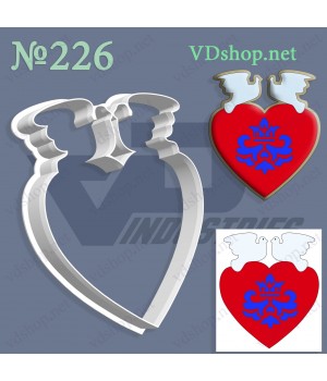 Вирубка №226 "Серце з голубами"