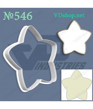 Вирубка №546 "Зірка з округлими кутами"
