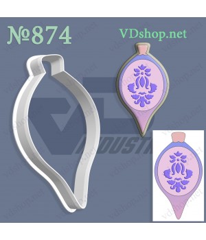 Вирубка №874 "Ялинкова іграшка бурулька"