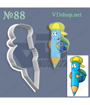 Вирубка №88 "Олівець з рюкзаком"