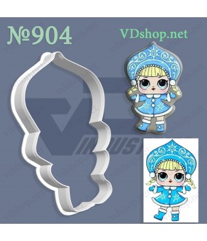 Вирубка №904 "Лялька ЛОЛ снігурочка"