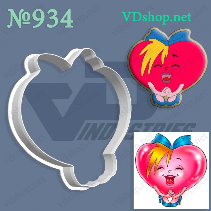Вирубка №934 "Серце в туфельках"